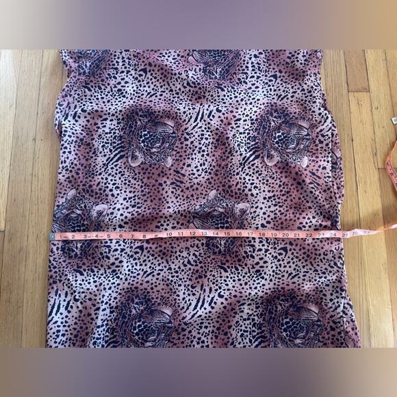 Late 70s-80s Leopard Caftan with Leopard Faces - Picture 9 of 10